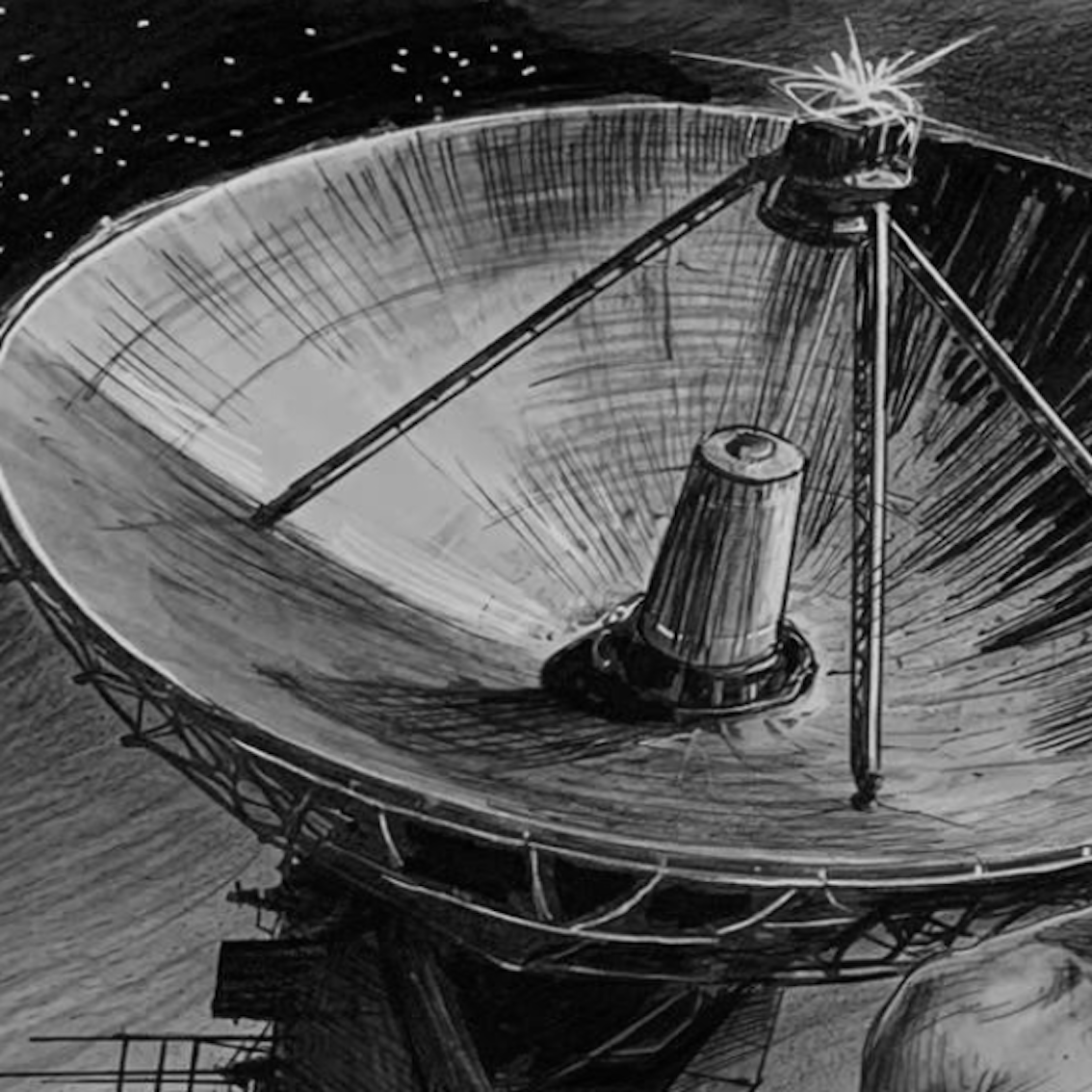 Detail from an antenna drawing by Thierry Moreau.